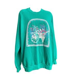 Vintage floral Gopher sweater